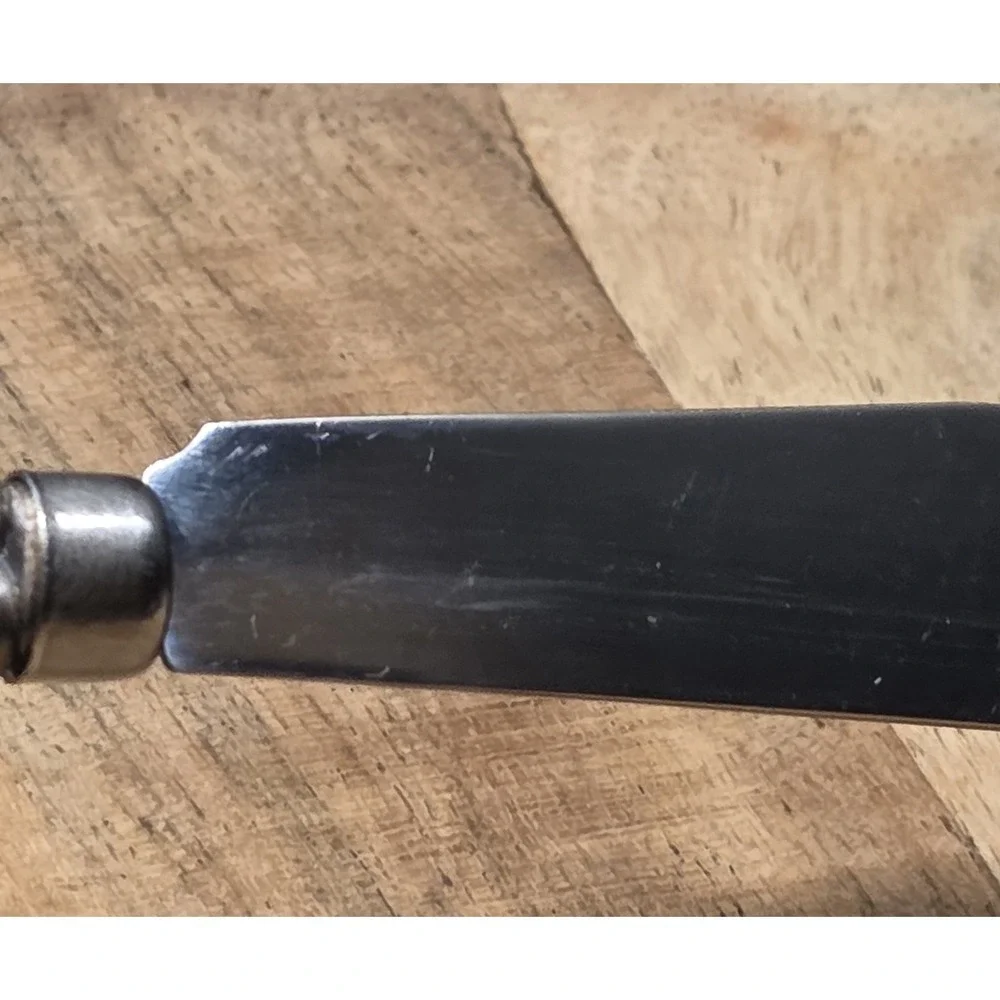 Vintage Spreader Pewter Grape‎ Bunch Handle Stainless Steel Blade 5